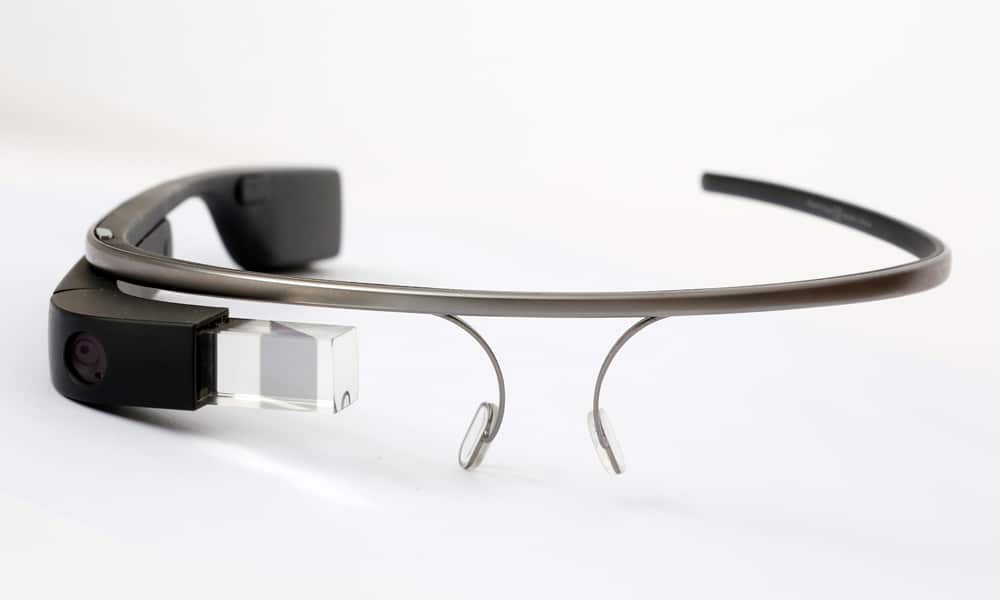 Google Glass 1 in der Frontansicht.
