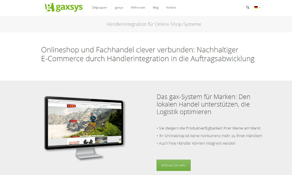 gaxsys präsentiert Website-Relaunch: Tochterunternehmen von DR. THOMAS + PARTNER setzt auf klaren Informationsfluss