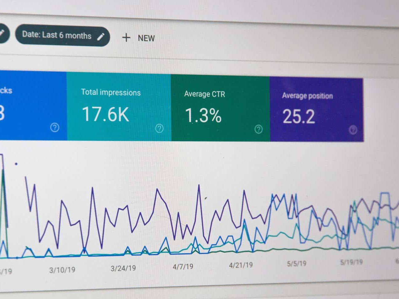 View of a Google Analytics Property on a computer monitor. Photo by Stephen Phillips - Hostreviews.co.uk on Unsplash
