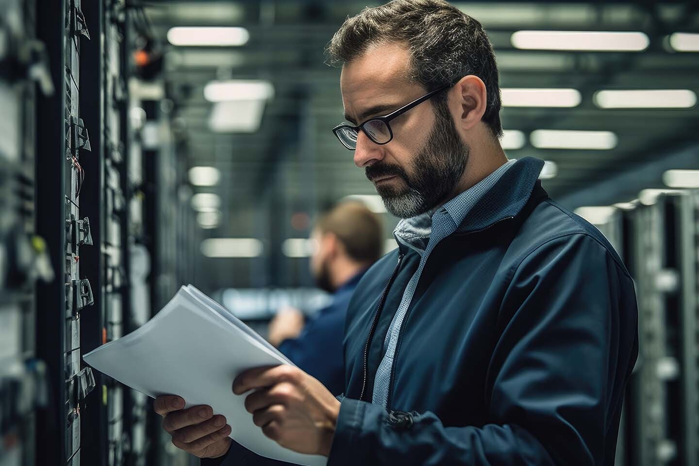 Ein Systemadministrator im Rechenzentrum - Soft- und Hardware Migrationsplanung