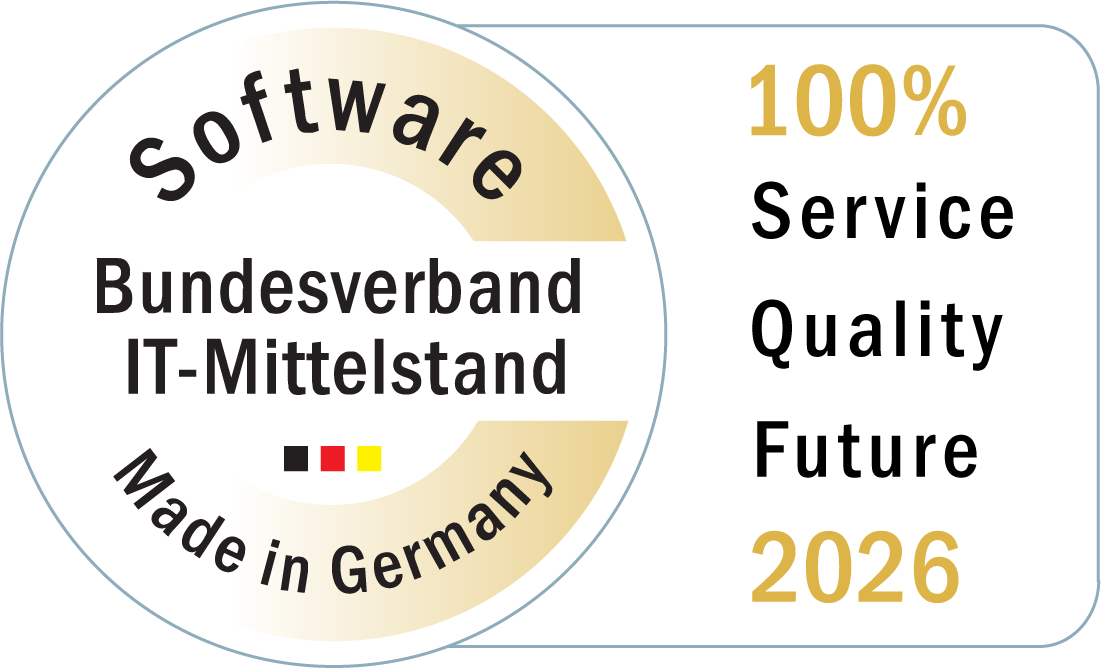 Siegel &bdquo;Software Made in Germany&ldquo; des Bundesverband IT-Mittelstand e.V. (BITMi)