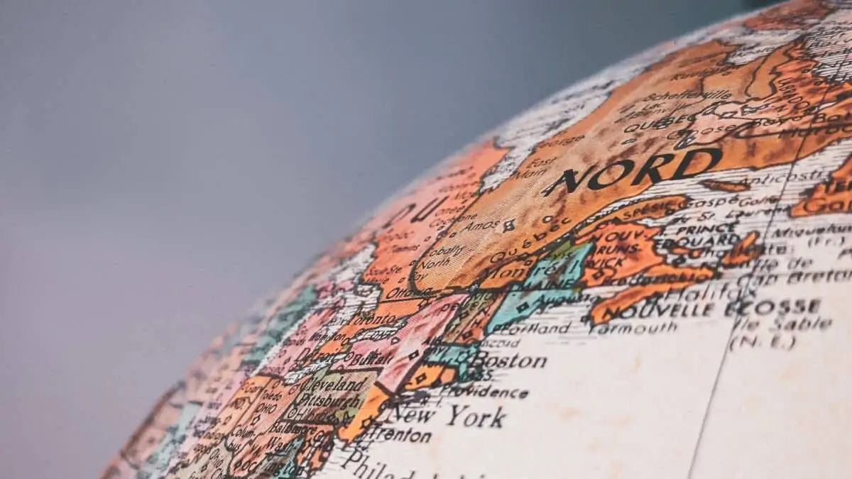 Section of a globe showing america - Image by Sigmund on Unsplash