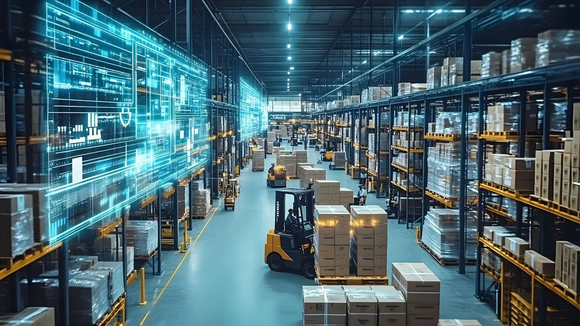 Staplerleitsystem warehouse software