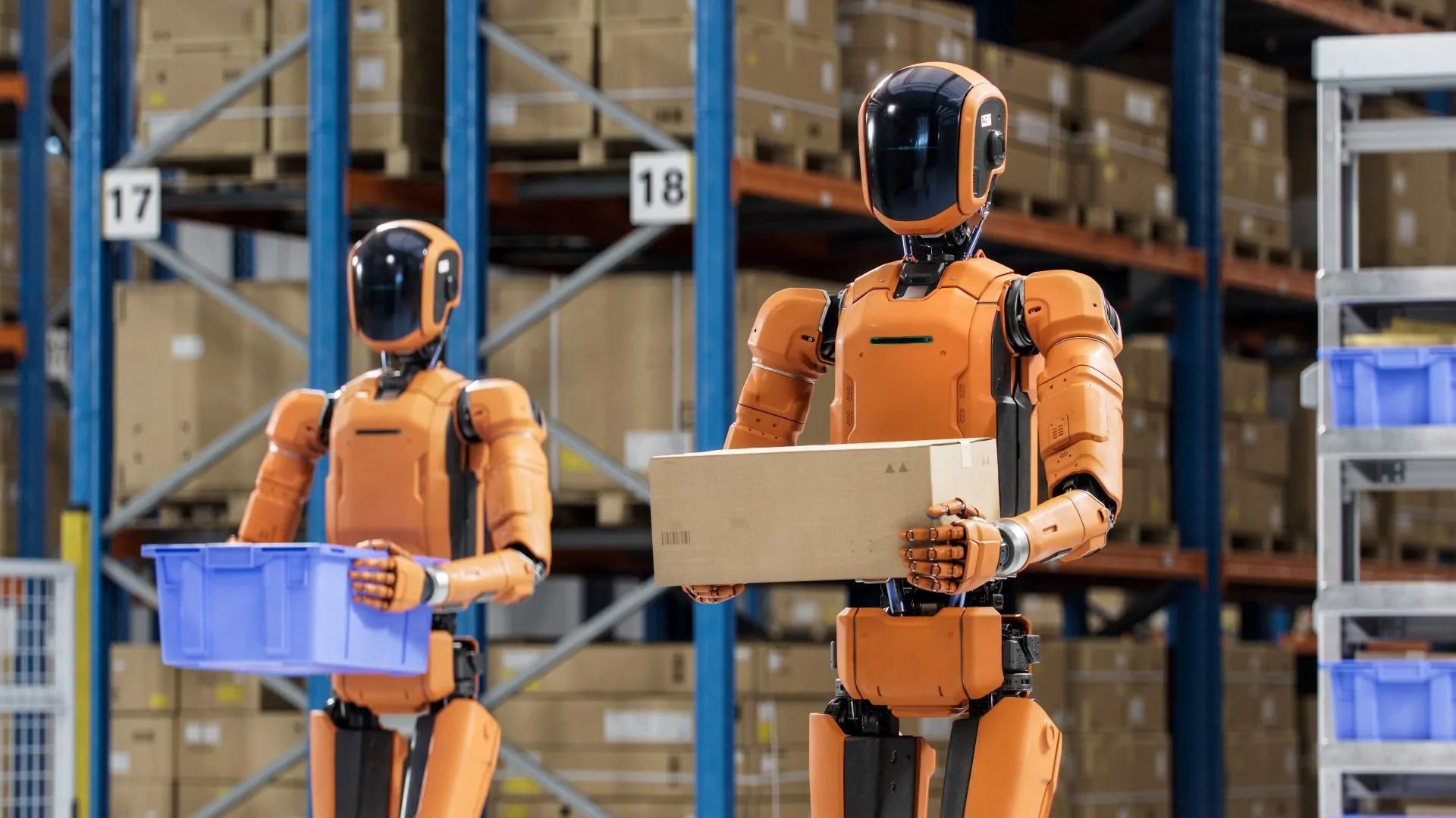 Humanoide Roboter Intralogistik
