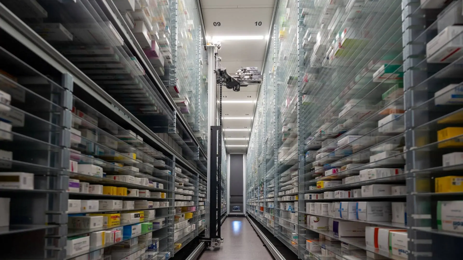 Automatisches Lagersystem Pharmabranche