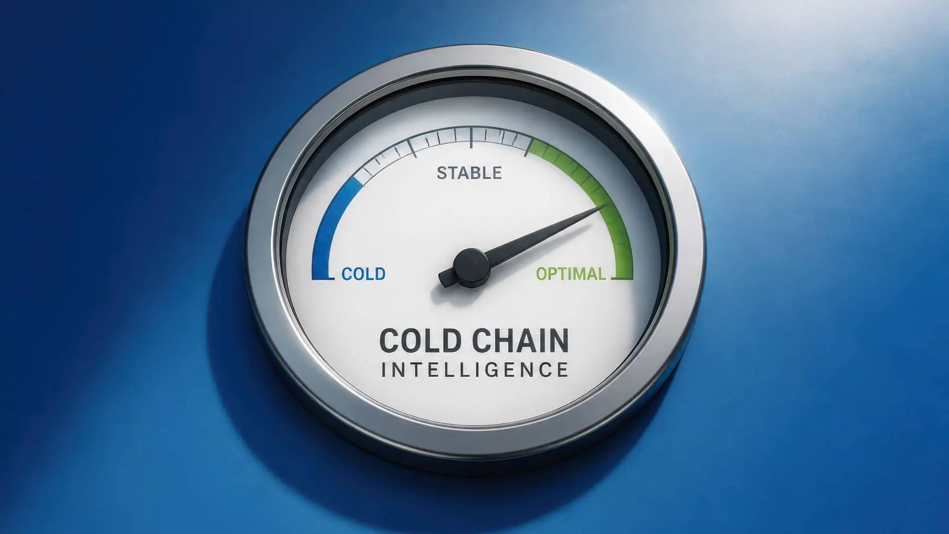 Kühlkettenlogistik/Cold Chain - Definition und Überblick 58 Runde Anzeige mit Skala